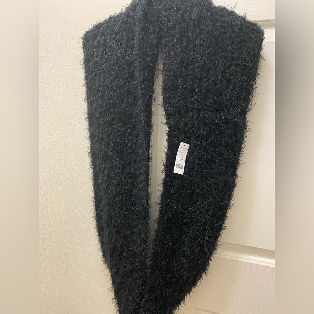 Garage Black Hairy Eternity Scarf